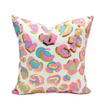 Gold Foil Princess Leopard Pillow Textiles Rachel Brooks Design, LLC
