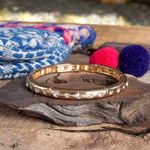 Gold-Tone Eternity Stretch Bangle – Clear Crystal Bracelets PennyLine inc