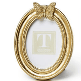 Golden Butterfly Oval Frame Home Decor Two's Company