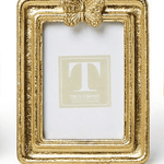 Golden Butterfly Rectangle Frame Home Decor Two's Company