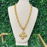 Golden Clover Necklace - Sugar Babies Children's Boutique/Meg's Shoppe