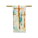 Golden Crosses Tea Towel Rachel Brooks Design, LLC