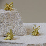 Golden Embroidered Brooches - 3 little Bugs Misc Accessories Botanopia USA - gifts , decor and cards for plant lovers