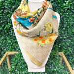 Golden Garden Satin Scarf - Sugar Babies Children's Boutique/Meg's Shoppe