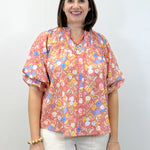 Golden Hour Blouse - Berry Tops Umgee