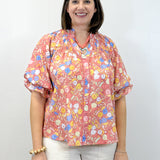 Golden Hour Blouse - Berry Tops Umgee