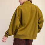 Golden Olive Mock Neck Pullover - Sugar Babies Children's Boutique/Meg's Shoppe