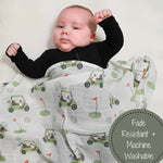Golf A Round Baby Swaddle Blanket Baby Accessories LollyBanks