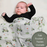 Golf A Round Baby Swaddle Blanket Baby Accessories LollyBanks