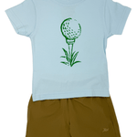 Golf Tee S/S Shirt - Lt. Blue Boys Shirts + Polos Mustard & Ketchup