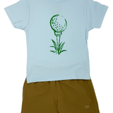 Golf Tee S/S Shirt - Lt. Blue Boys Shirts + Polos Mustard & Ketchup