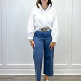 Graceful Frills Blouse - Off White Tops Jodifl
