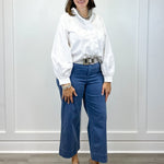 Graceful Frills Blouse - Off White Tops Jodifl