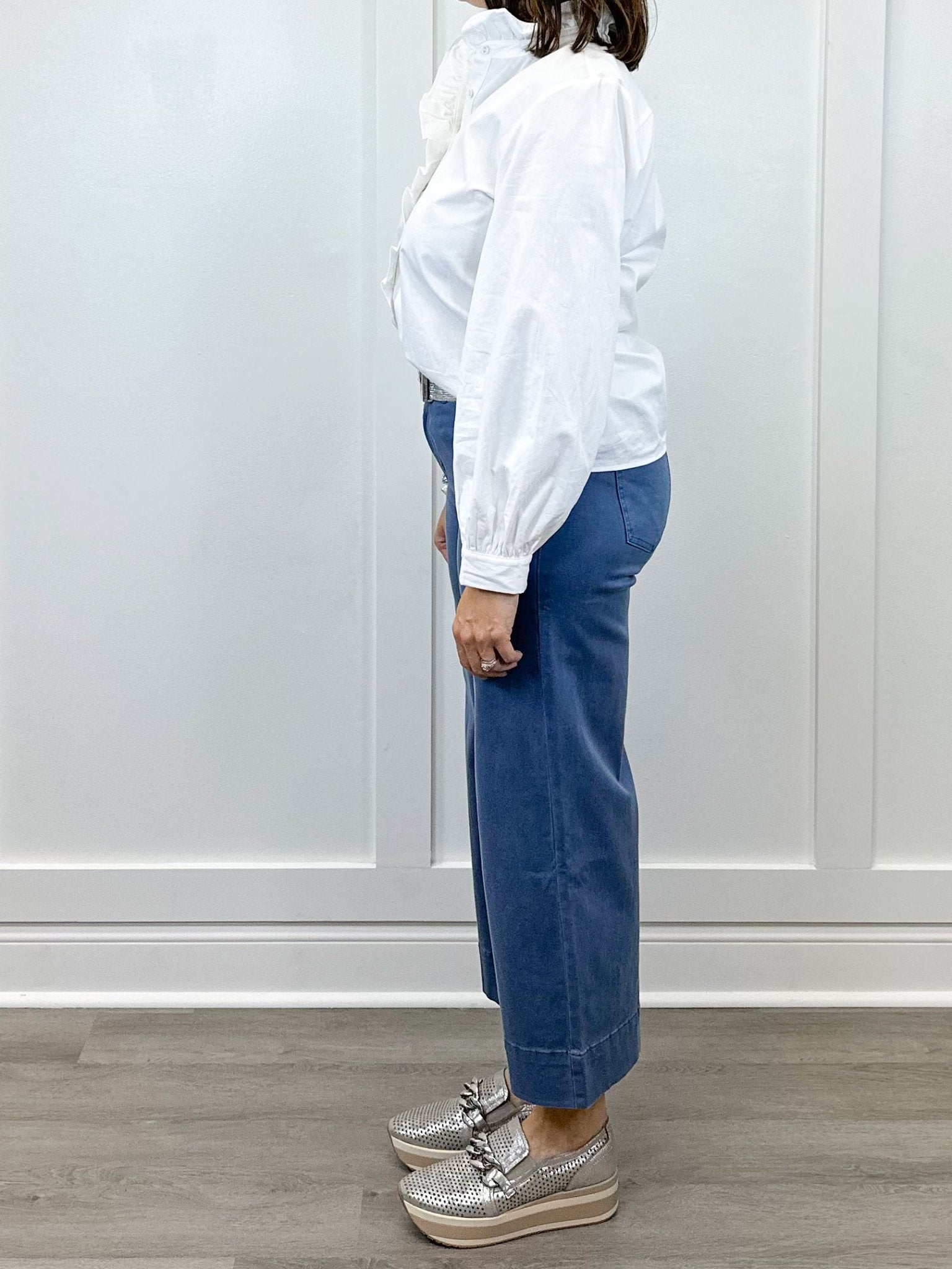 Graceful Frills Blouse - Off White Tops Jodifl