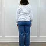 Graceful Frills Blouse - Off White Tops Jodifl