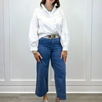 Graceful Frills Blouse - Off White Tops Jodifl