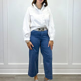 Graceful Frills Blouse - Off White Tops Jodifl