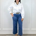 Graceful Frills Blouse - Off White Tops Jodifl