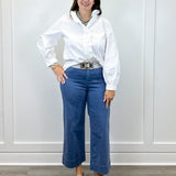 Graceful Frills Blouse - Off White Tops Jodifl