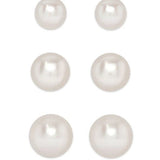 Graduated Freshwater Pearl Stud Set - Sterling Silver Kids Jewelry Lily Nily