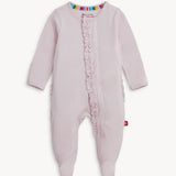 Grape Ice Modal Footie w/ Ruffles - Sugar Babies Children's Boutique/Meg's Shoppe