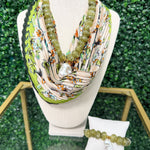Green Envy Beaded Necklace Necklaces Hart Designs