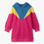 Half-Zip Retro Color Block Dress Girls Play Dresses Hatley