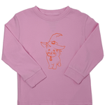 Halloween Cat L/S Shirt - Pink Girls Tops + Tees Mustard & Ketchup