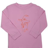Halloween Cat L/S Shirt - Pink Girls Tops + Tees Mustard & Ketchup