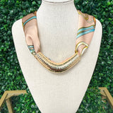 Hammered Gold V Scarf Enhancer - Sugar Babies Children's Boutique/Meg's Shoppe