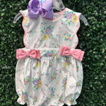 Hand Picked Bubble Girls Bubbles + Rompers Banana Split