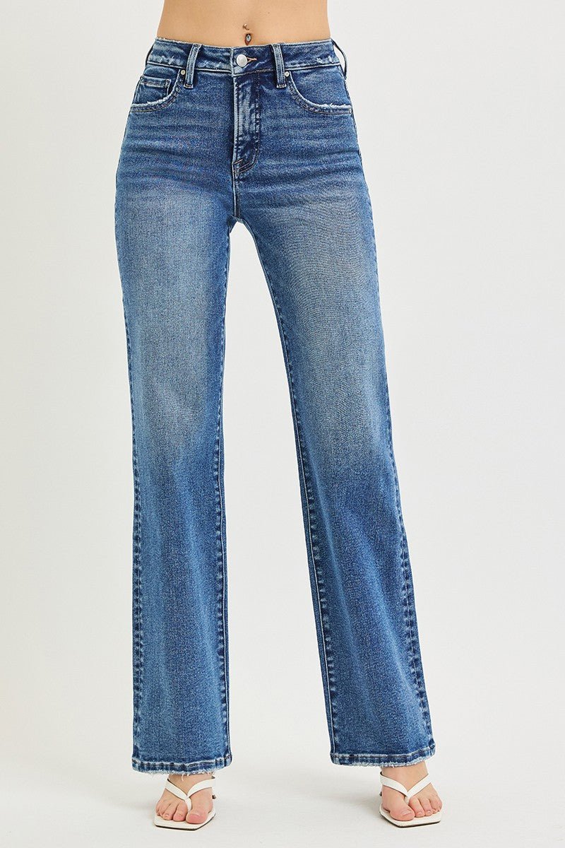 Hannah High Rise Tummy Control Jeans - Medium Wash - Sugar Babies Children's Boutique/Meg's Shoppe