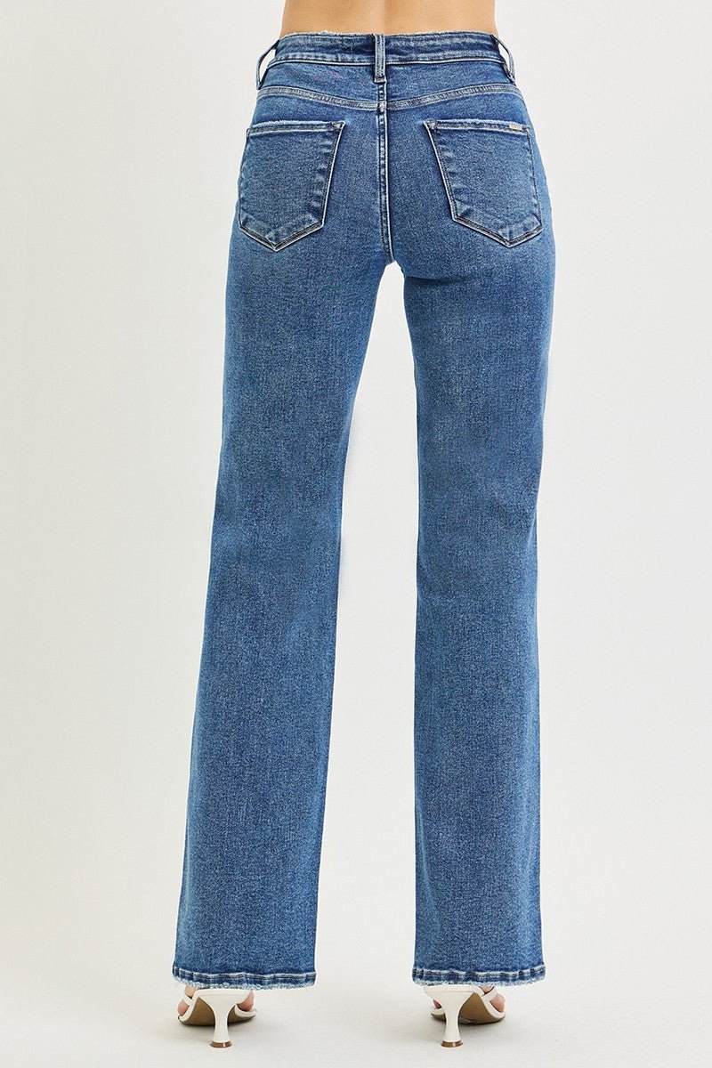 Hannah High Rise Tummy Control Jeans - Medium Wash - Sugar Babies Children's Boutique/Meg's Shoppe