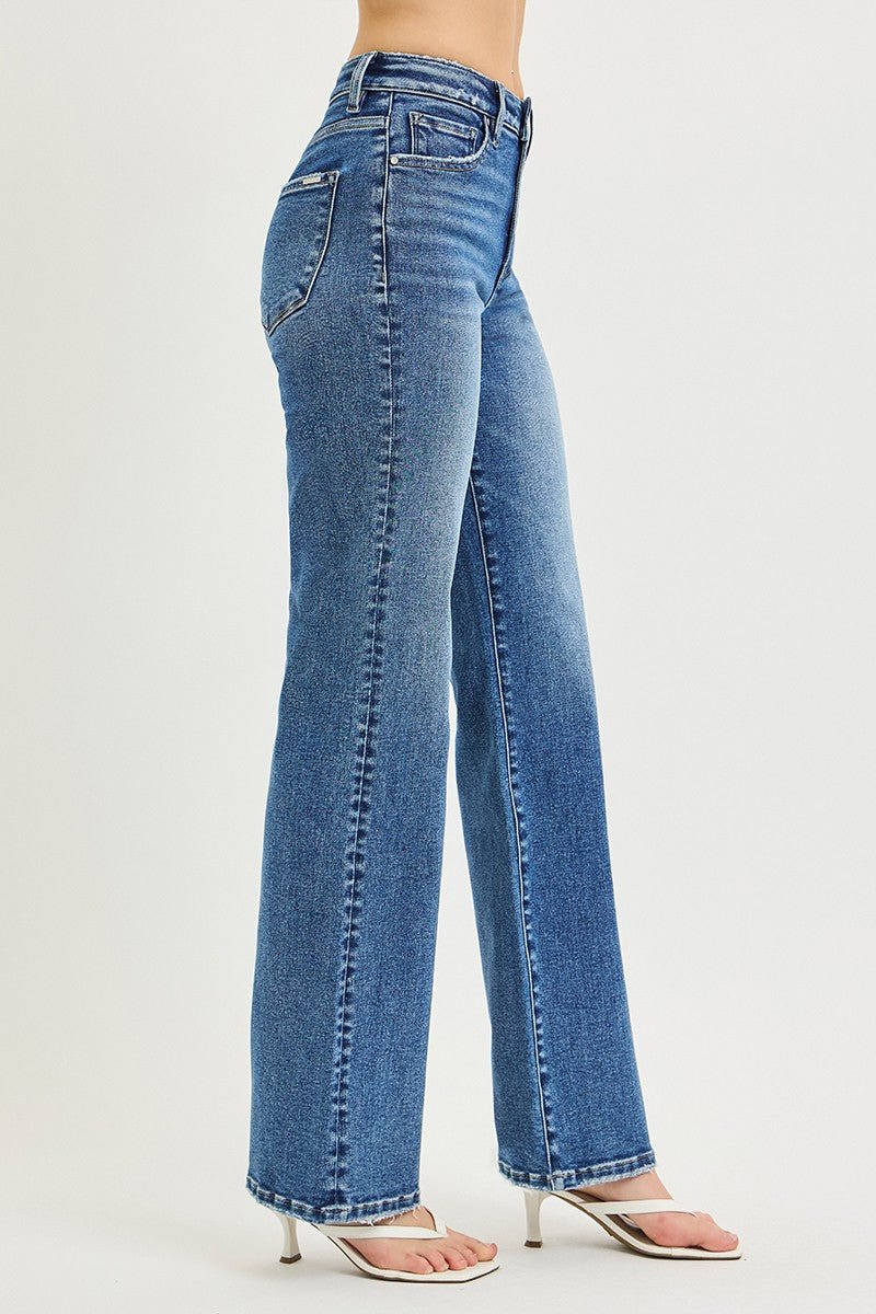 Hannah High Rise Tummy Control Jeans - Medium Wash - Sugar Babies Children's Boutique/Meg's Shoppe
