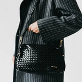 Harper Hobo Woven Shoulder Bag - Black Purses + Totes Pretty Simple