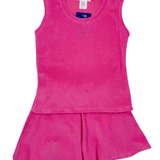 Harper Terry Skort - Pink Girls Skirts + Bloomers Area Code 407