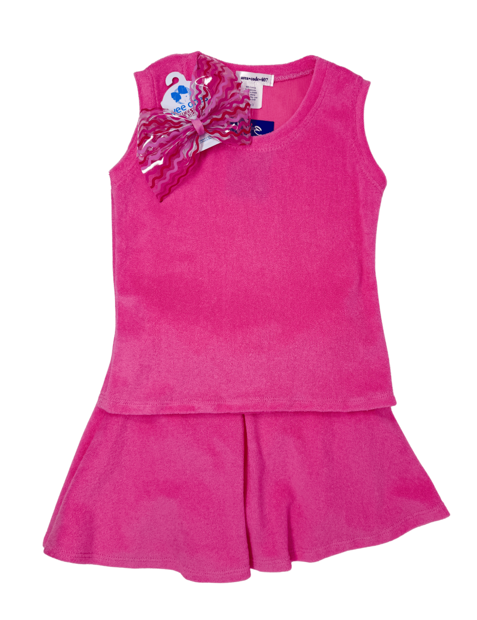 Harper Terry Skort - Pink Girls Skirts + Bloomers Area Code 407