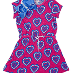 Heart Burst Short Sleeve Dress - Sugar Babies Children's Boutique/Meg's Shoppe