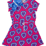 Heart Burst Short Sleeve Dress - Sugar Babies Children's Boutique/Meg's Shoppe