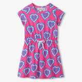 Heart Burst Short Sleeve Dress - Sugar Babies Children's Boutique/Meg's Shoppe