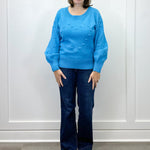 Heart Pop Sweater - Aqua Sweaters Umgee