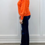 Heart Pop Sweater - Orange Sweaters Umgee