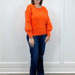 Heart Pop Sweater - Orange Sweaters Umgee