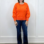 Heart Pop Sweater - Orange Sweaters Umgee