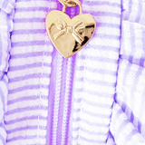 Heart Purse - Lily Lavender Seersucker Kids Backpacks + Bags Bits & Bows