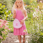 Heart Purse - Palmer Pink Seersucker Kids Backpacks + Bags Bits & Bows