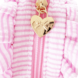 Heart Purse - Palmer Pink Seersucker Kids Backpacks + Bags Bits & Bows