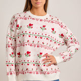Heart & Rose Sweater Sweaters Main Strip