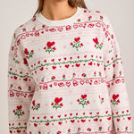 Heart & Rose Sweater Sweaters Main Strip