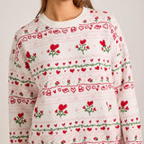 Heart & Rose Sweater Sweaters Main Strip